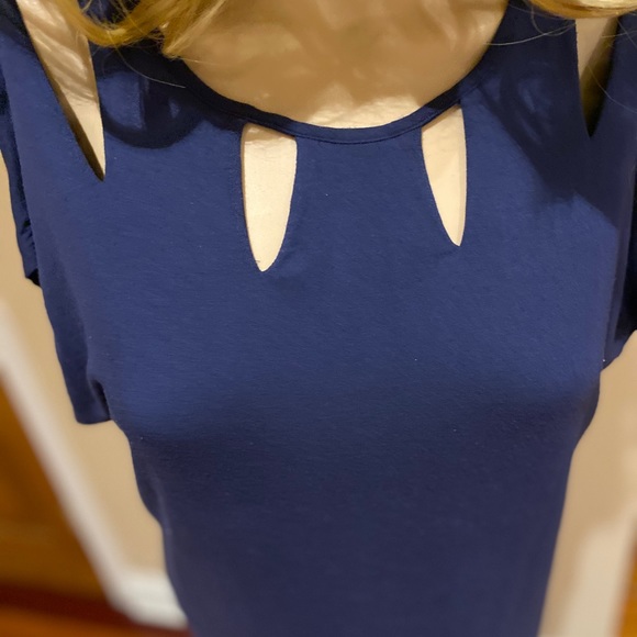 Laundry mid night Blue fitted dress - Picture 4 of 8
